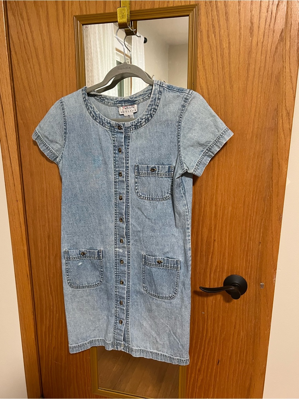 Talbots Light Blue Denim Mini Dress